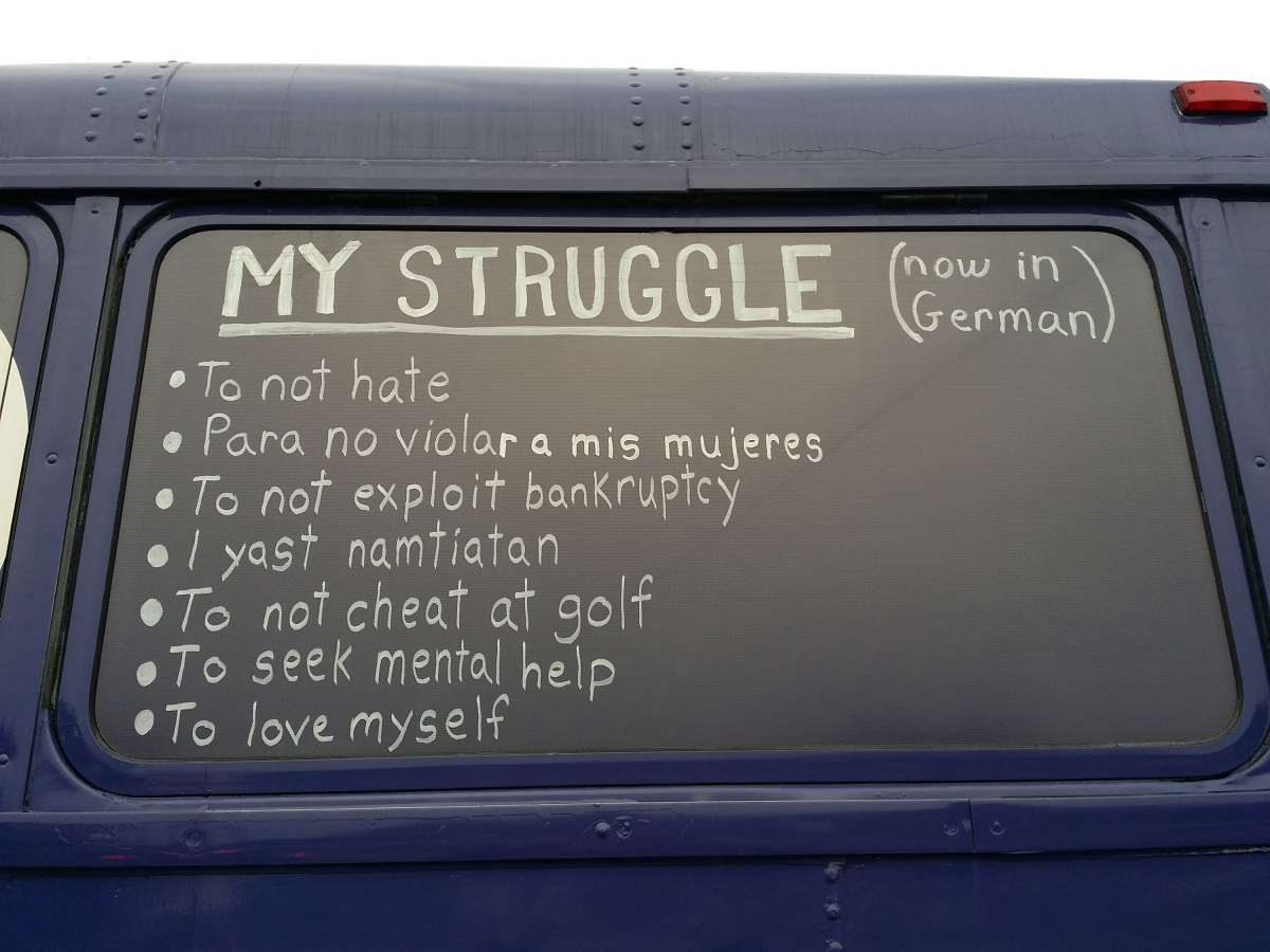My Struggle means Mein Kempf 